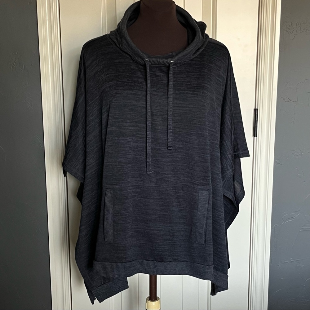 90 Degrees Blue Poncho Top